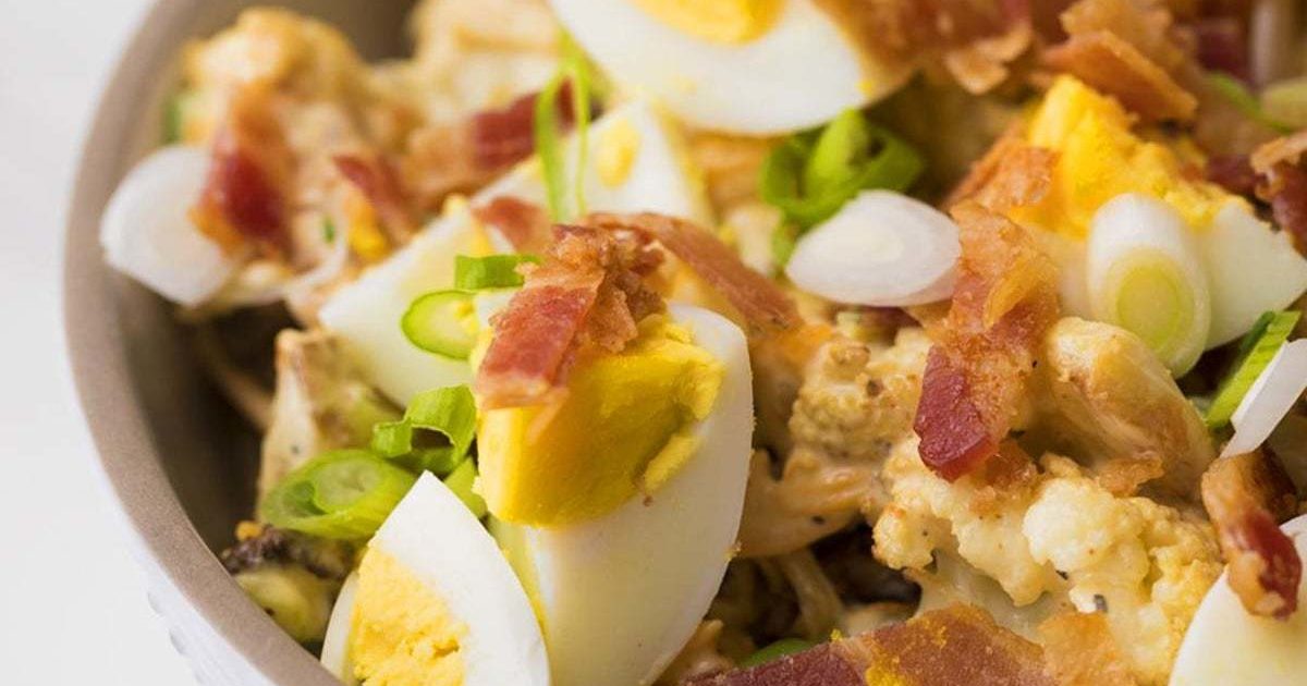 Loaded Summer Cauliflower Salad | Groobarb's Wild Farm