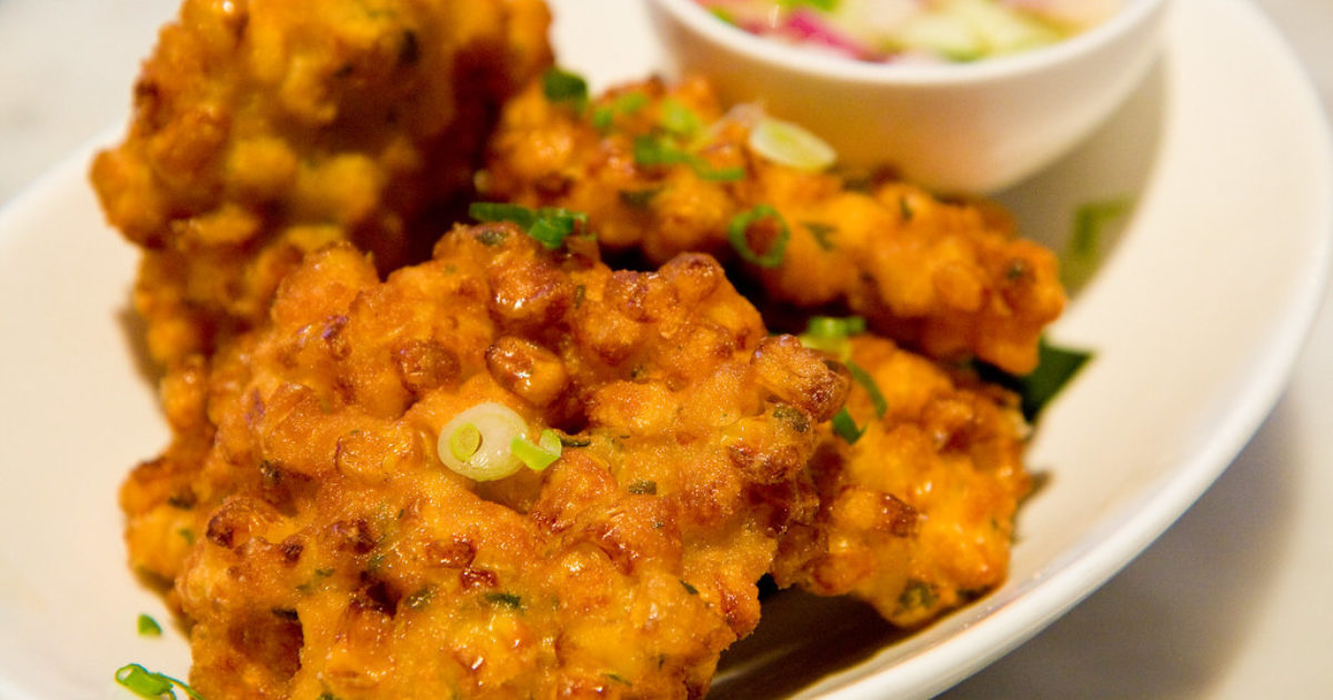 Sweetcorn & Courgette Fritters | Groobarb's Wild Farm