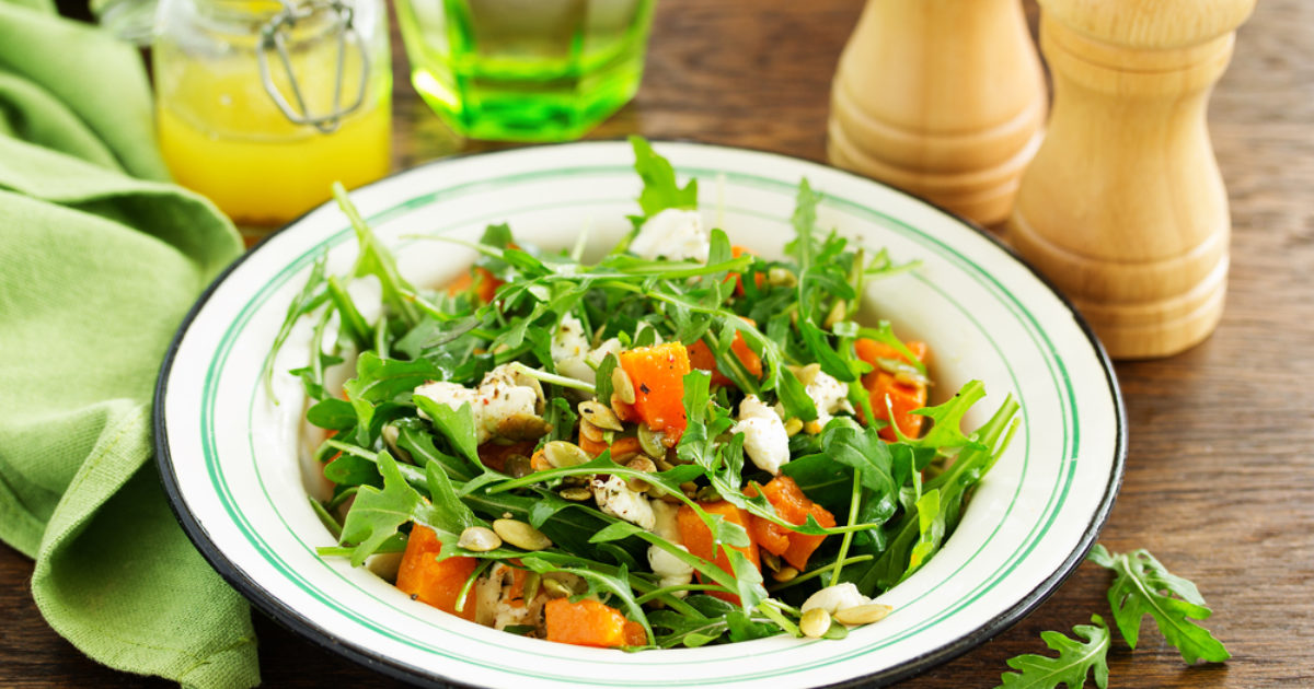 Spinach and Pumpkin Salad | Groobarb's Wild Farm