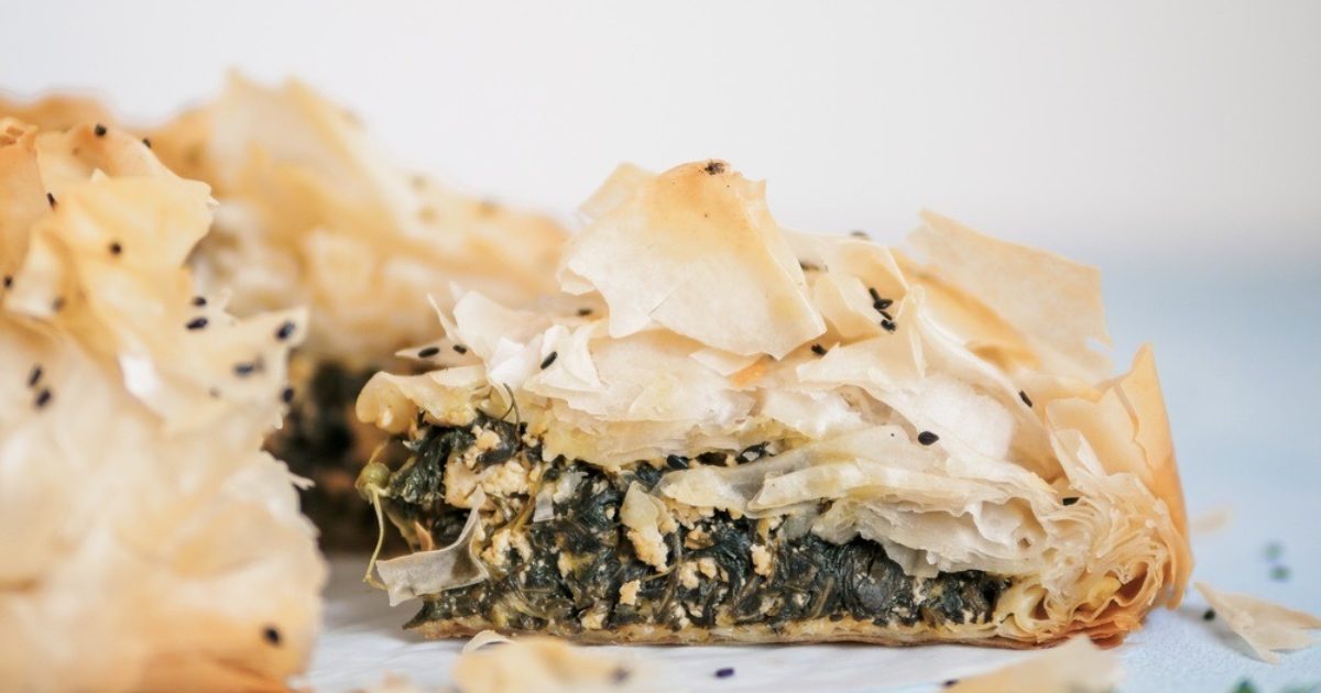 Spring Green Spanakopita | Groobarb's Wild Farm