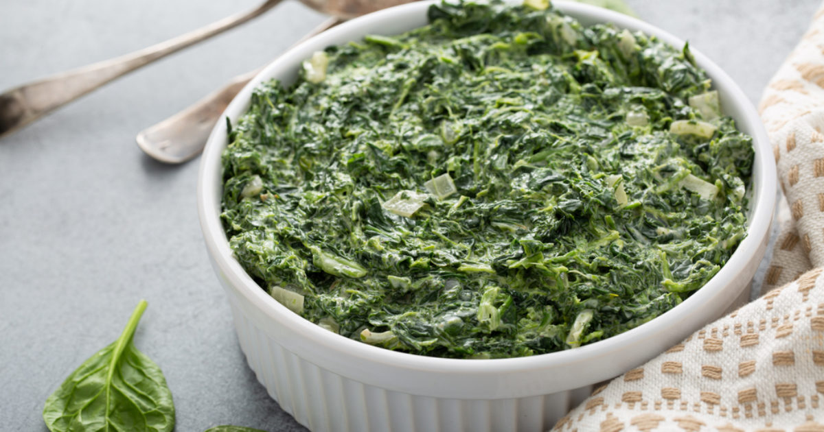 Creamy Spinach | Groobarb's Wild Farm