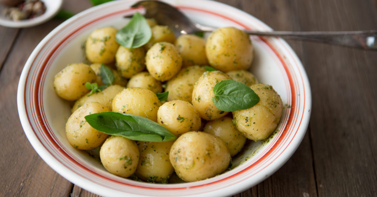 Cheshire New Potatoes With Mint | Groobarb's Wild Farm