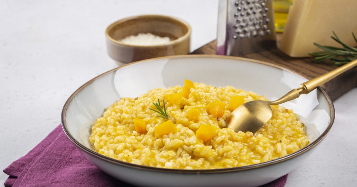 Crown Prince Squash and Cider Risotto | Groobarb's Wild Farm