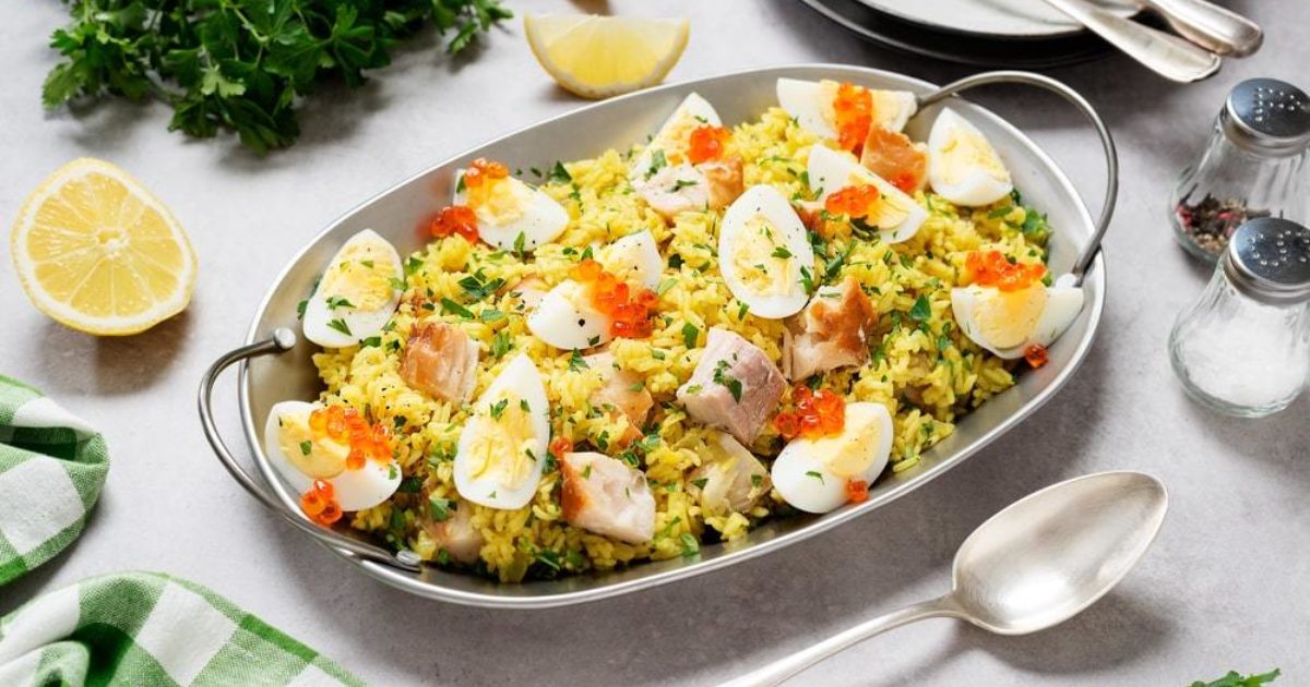 Kedgeree with Leeks and Smoked Trout | Groobarb's Wild Farm