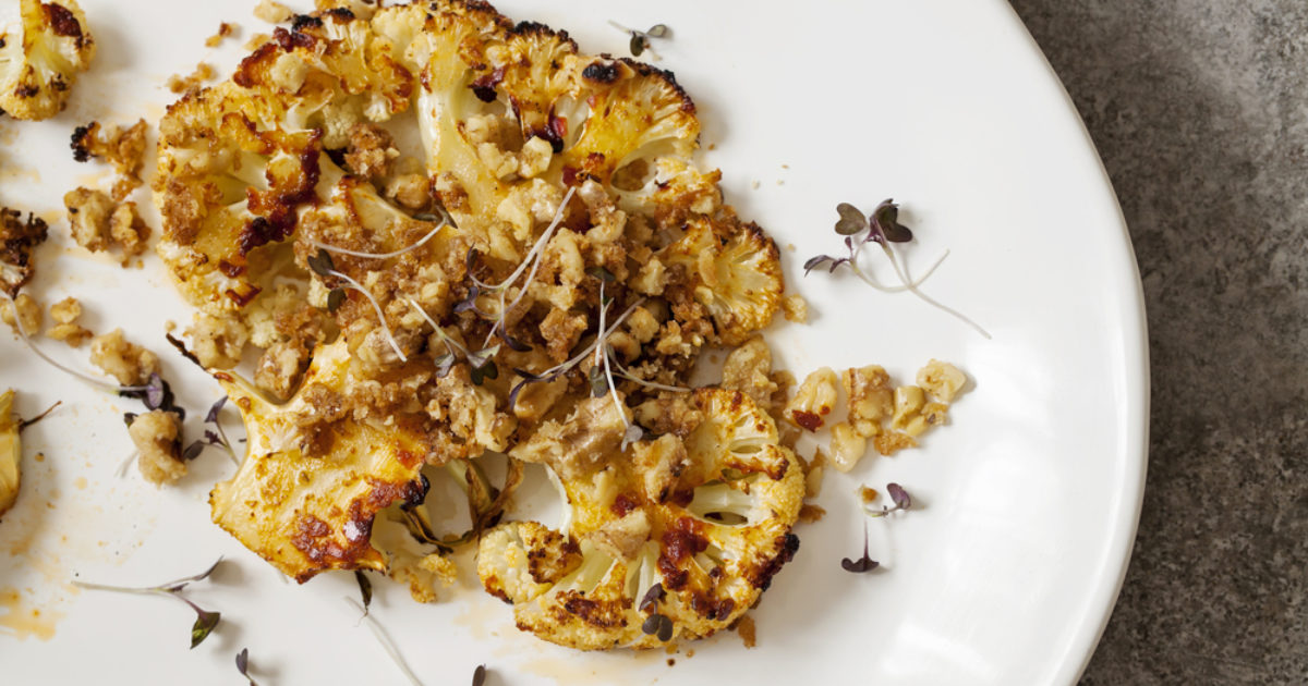 Harissa Roasted Cauliflower | Groobarb's Wild Farm