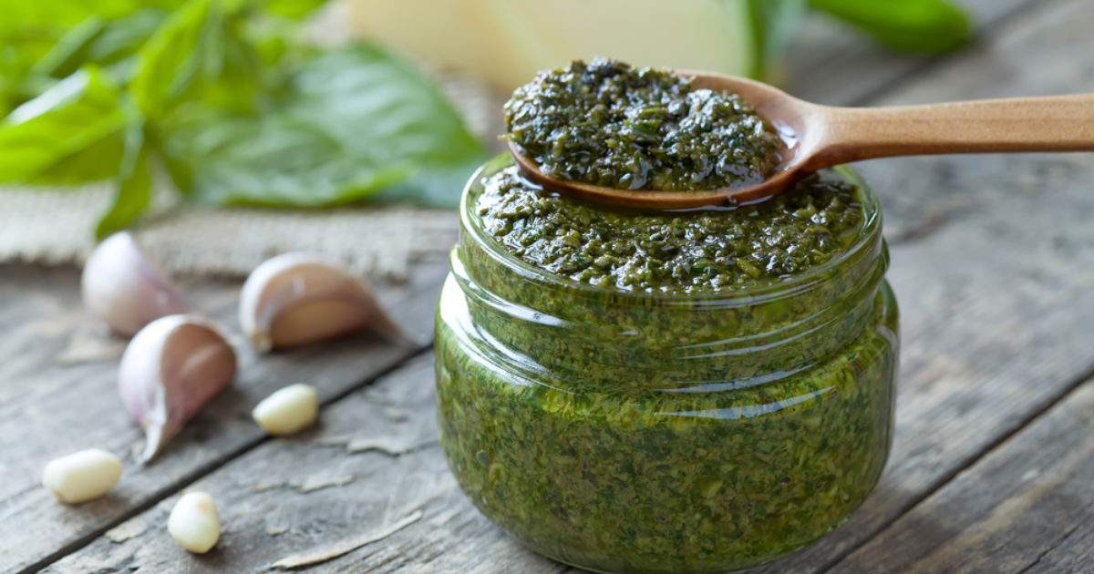 Carrot Top Pesto | Groobarb's Wild Farm