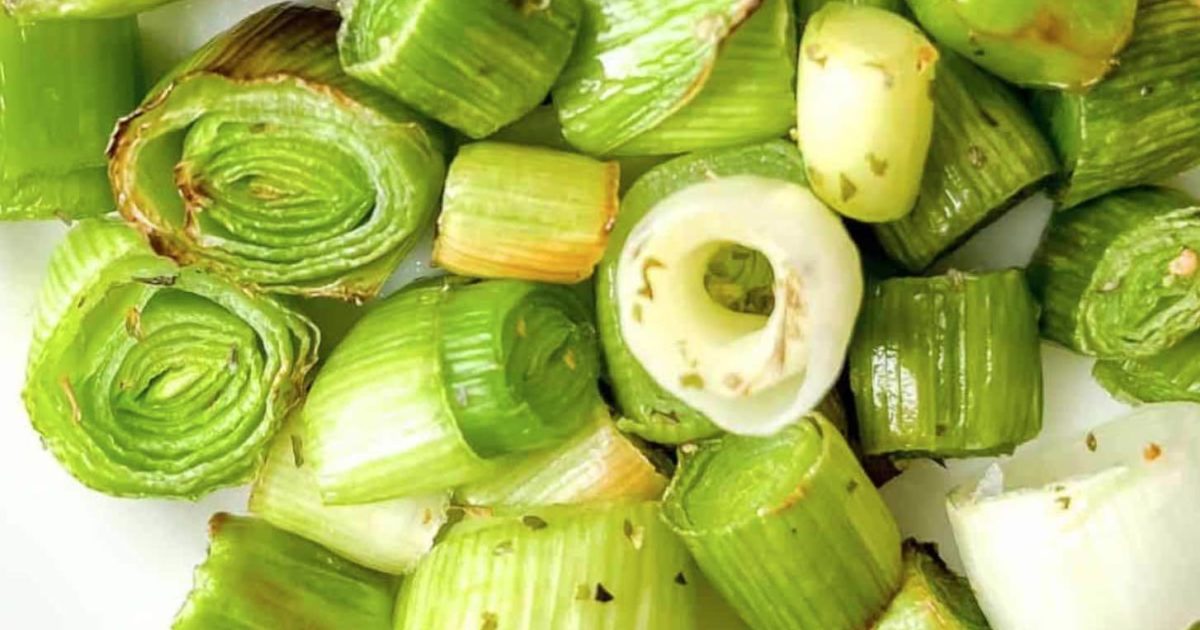 Air Fryer Leeks | Groobarb's Wild Farm