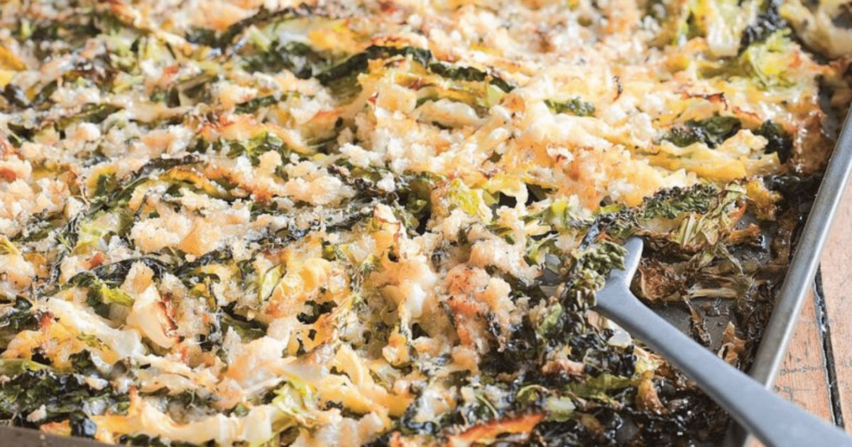 Shredded Cabbage with Parmesan and Breadcrumbs | Groobarb's Wild Farm