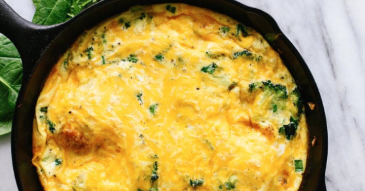 Broccoli Frittata | Groobarb's Wild Farm