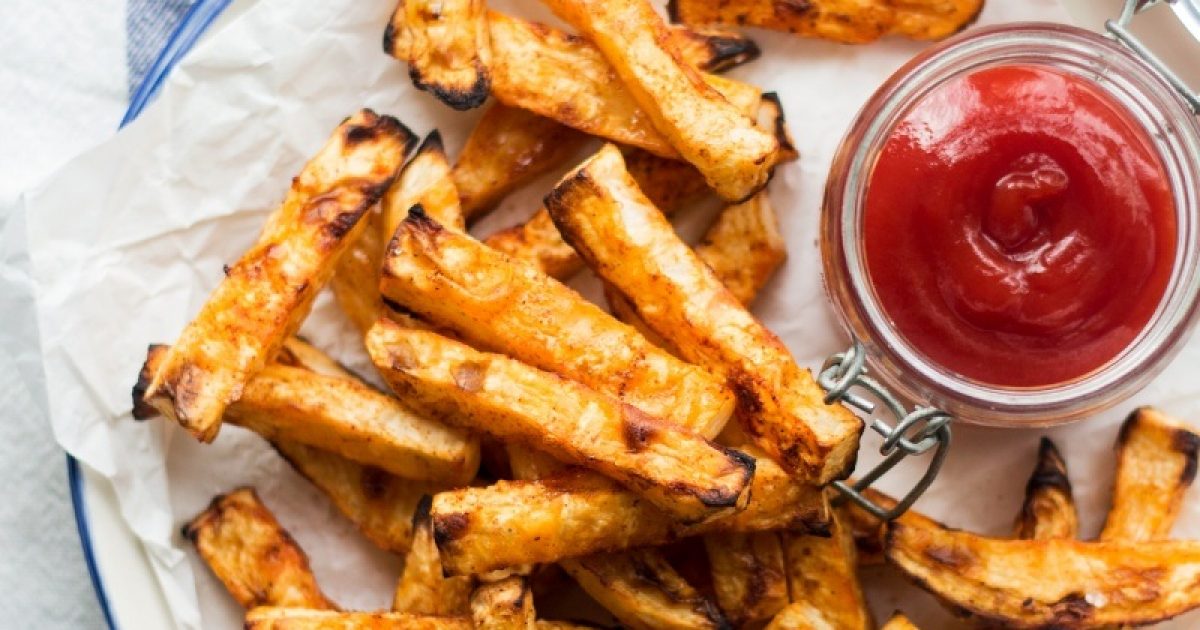 Celeriac Chips | Groobarb's Wild Farm