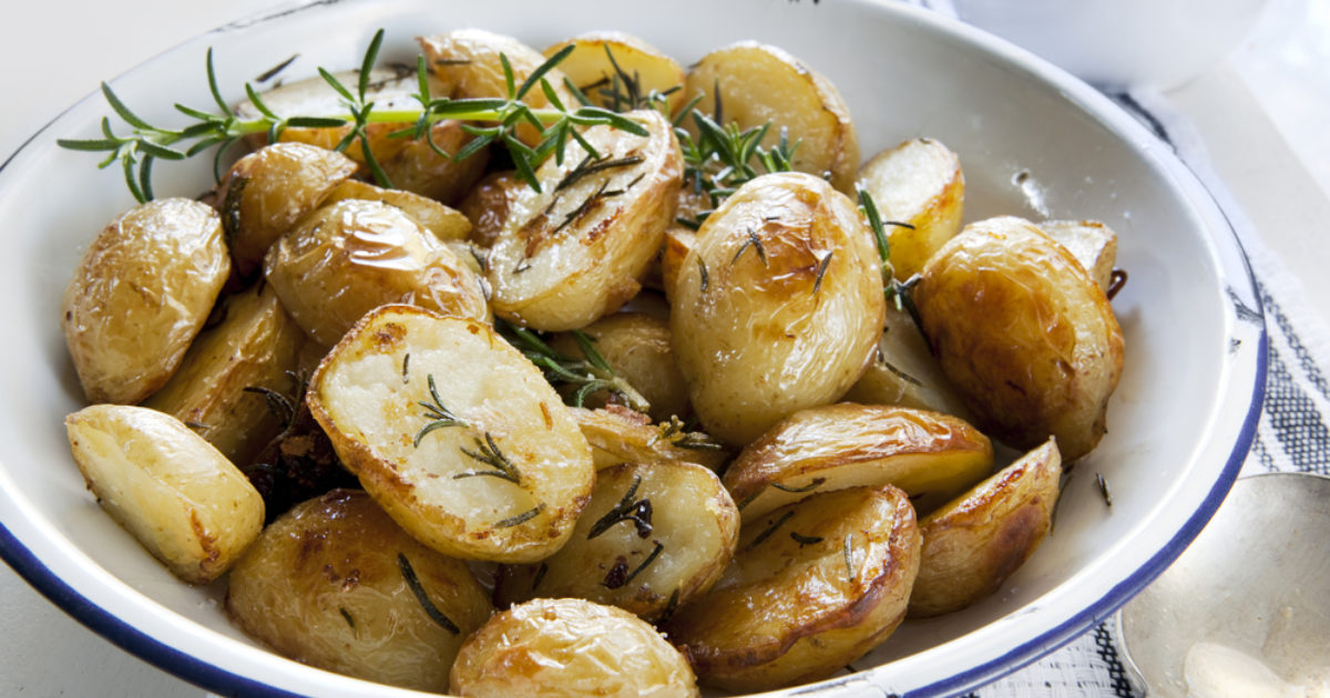 Herb Roasted Cheshire New Potatoes | Groobarb's Wild Farm