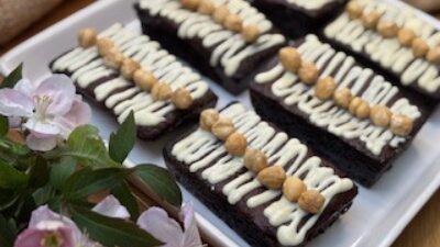 Cocoa and Hazelnut Brownies