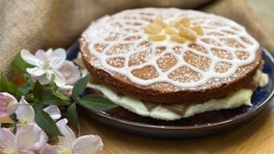 Rhubarb and Ginger Cake