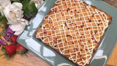 Strawberry and White Chocolate Blondie jpg