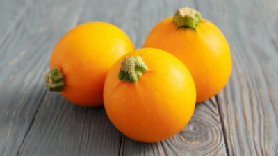 Round courgettes