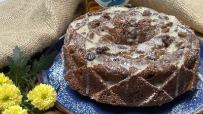 Rum and raisin cake 2
