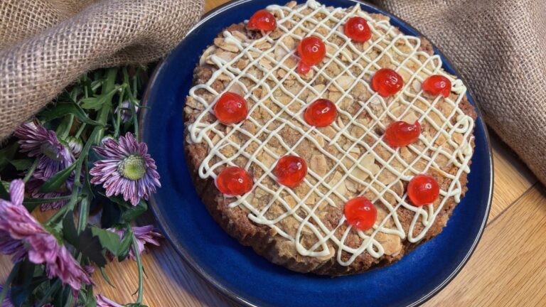 Cherry Bakewell cake
