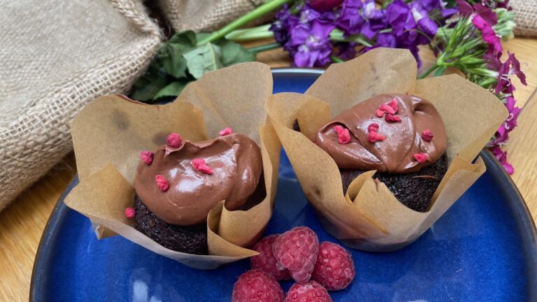 Chocolate Raspberry Bundt Buns x2