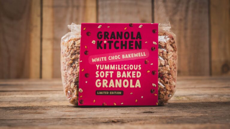 White choc bakewell granola