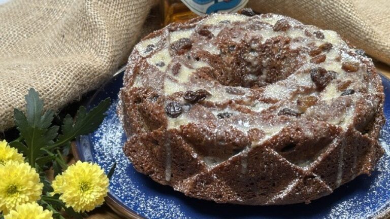 Rum and raisin cake 2