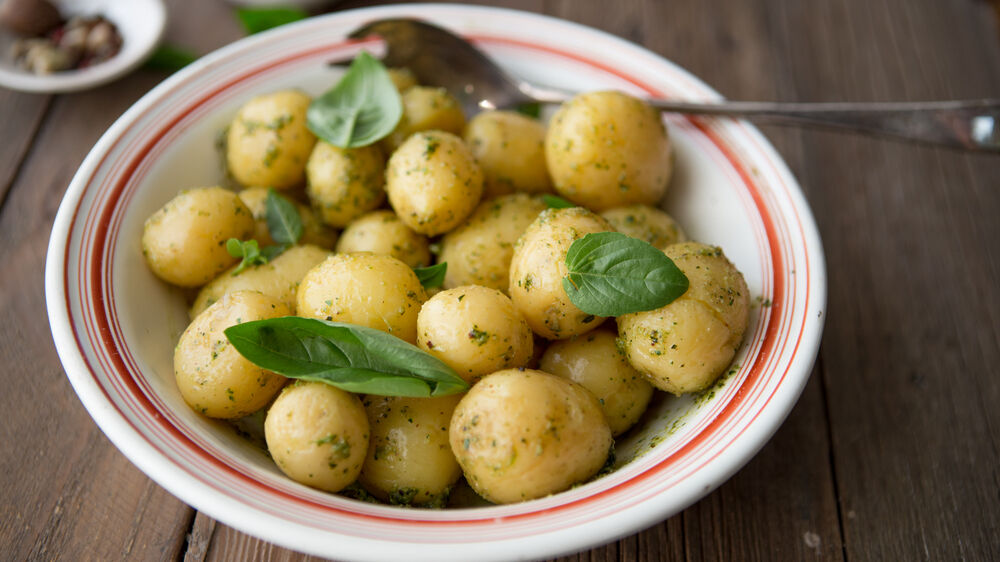 Cheshire New Potatoes With Mint | Groobarb's Wild Farm